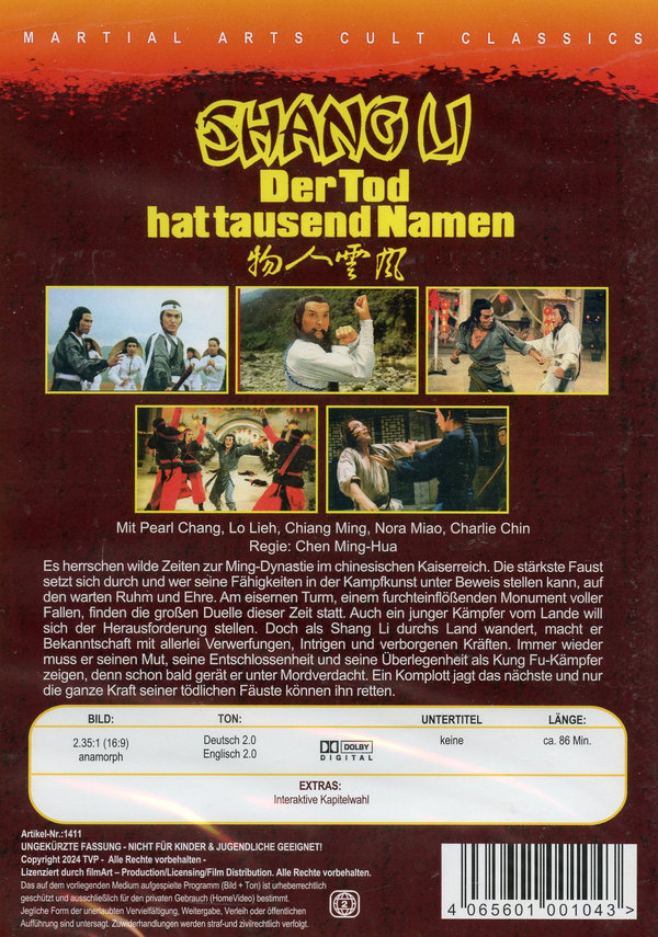 Shang Li - Der Tod hat tausend Namen - Uncut Edition (DVD)