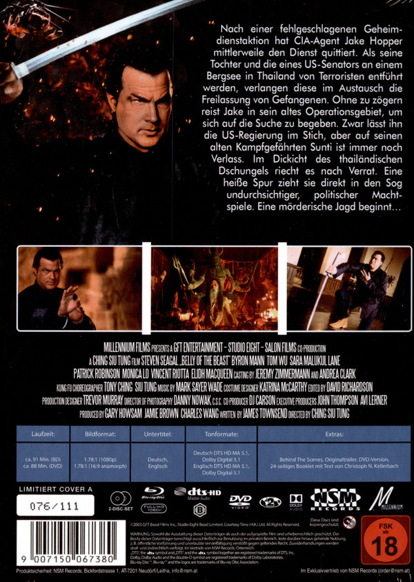 Belly of the Beast - Uncut Mediabook Edition  (DVD+blu-ray) (A)