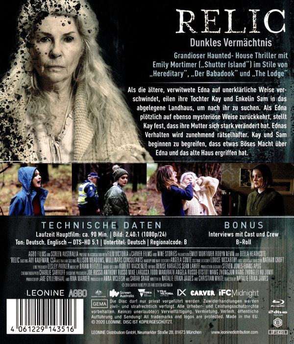 Relic - Dunkles Vermächtnis (blu-ray)