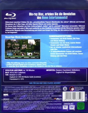 X-Men 3 - Der letzte Widerstand (blu-ray)