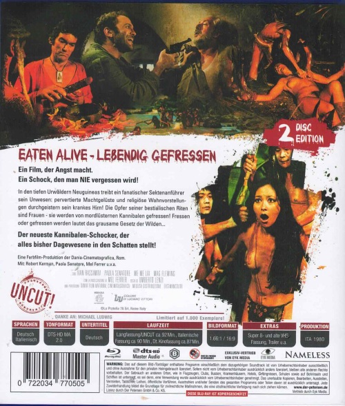 Lebendig Gefressen - Uncut Edition (blu-ray)