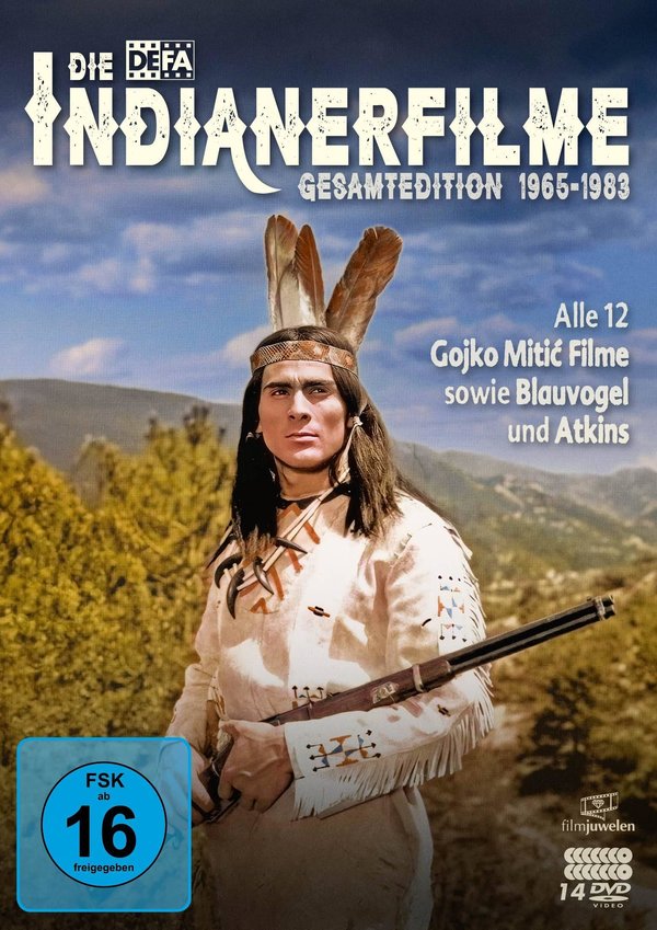 Die DEFA-Indianerfilme Gesamtedition: Alle 12 Gojko Mitic Filme + Blauvogel + Atkins (DEFA Filmjuwelen)  [14 DVDs]  (DVD)