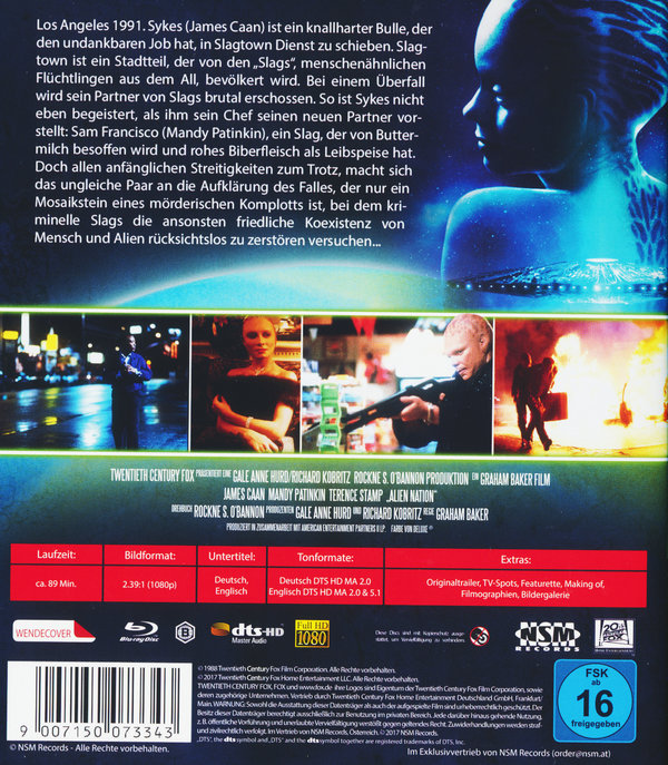 Alien Nation - Spacecop L.A. 1991 (blu-ray)