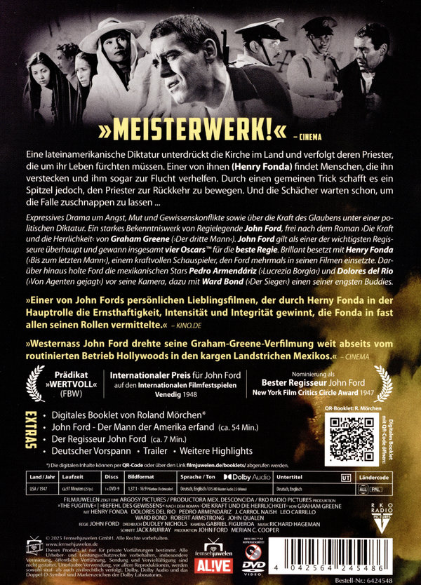 Befehl des Gewissens (The Fugitive) (Filmjuwelen)  (DVD)