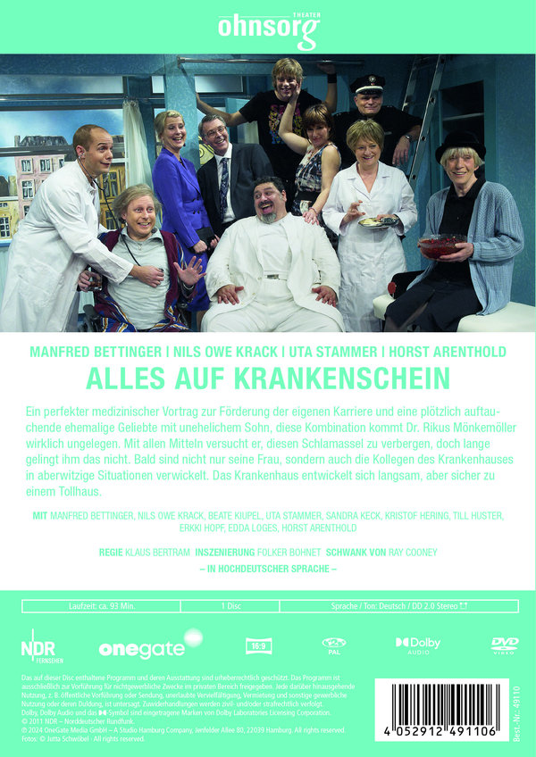 Ohnsorg-Theater Heute: Alles auf Krankenschein  (DVD)