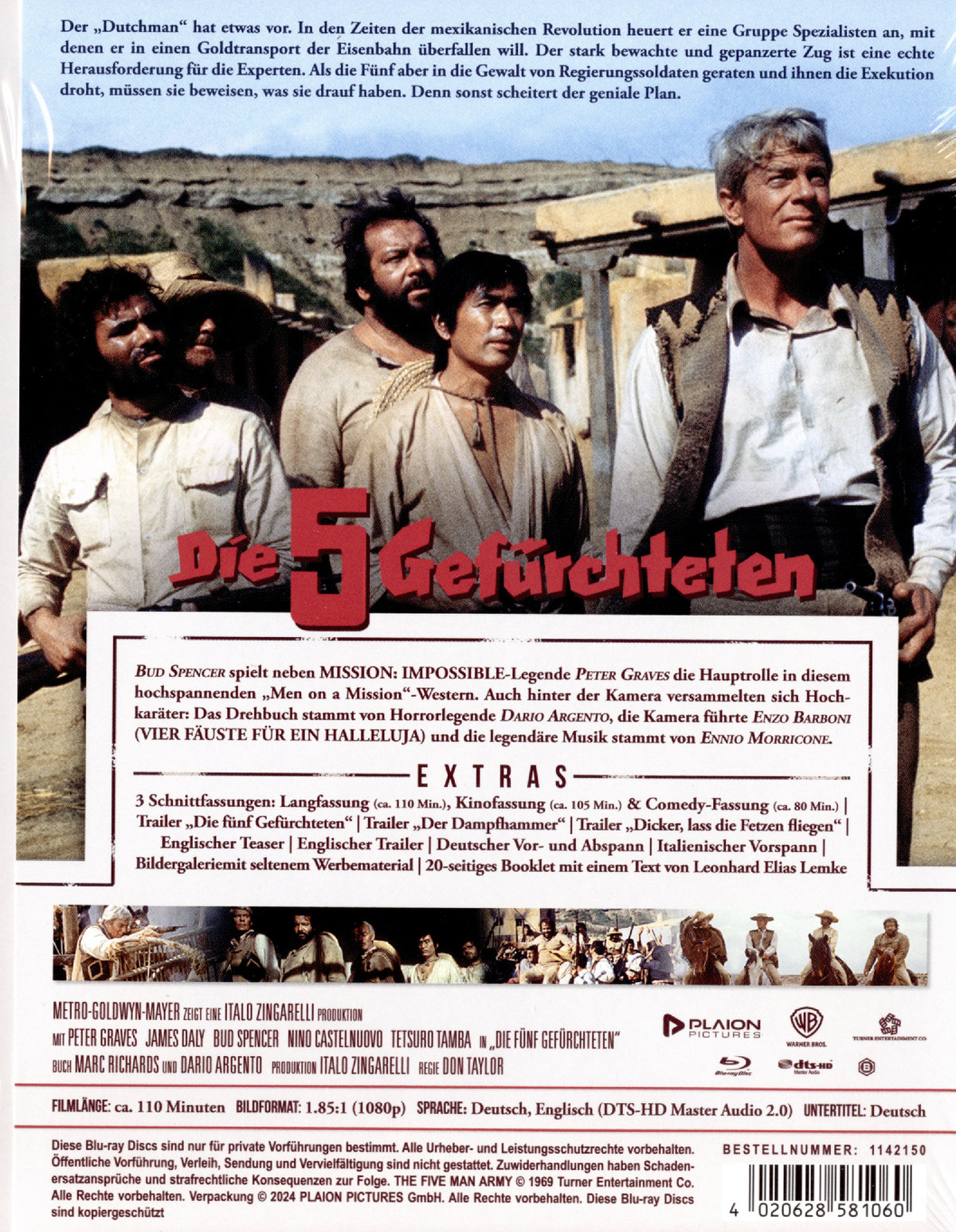 Die fünf Gefürchteten - Uncut Mediabook Edition  (blu-ray (B)