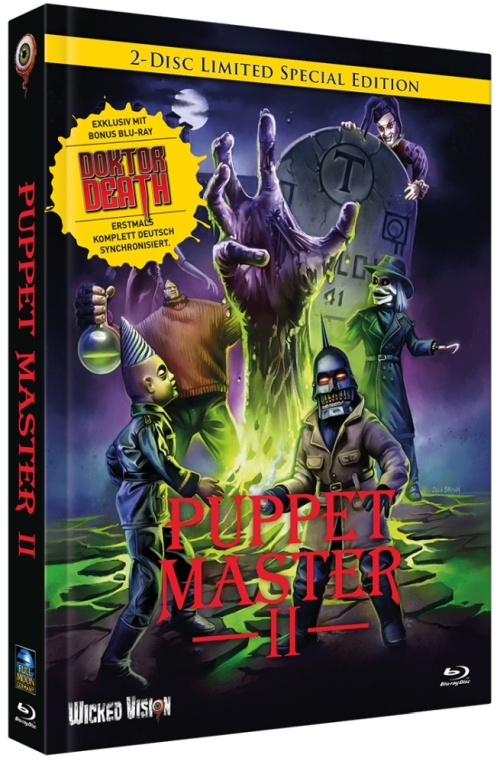 Puppet Master 2 / Puppet Master: Doktor Death - Uncut Mediabook Edition  (blu-ray) (A)