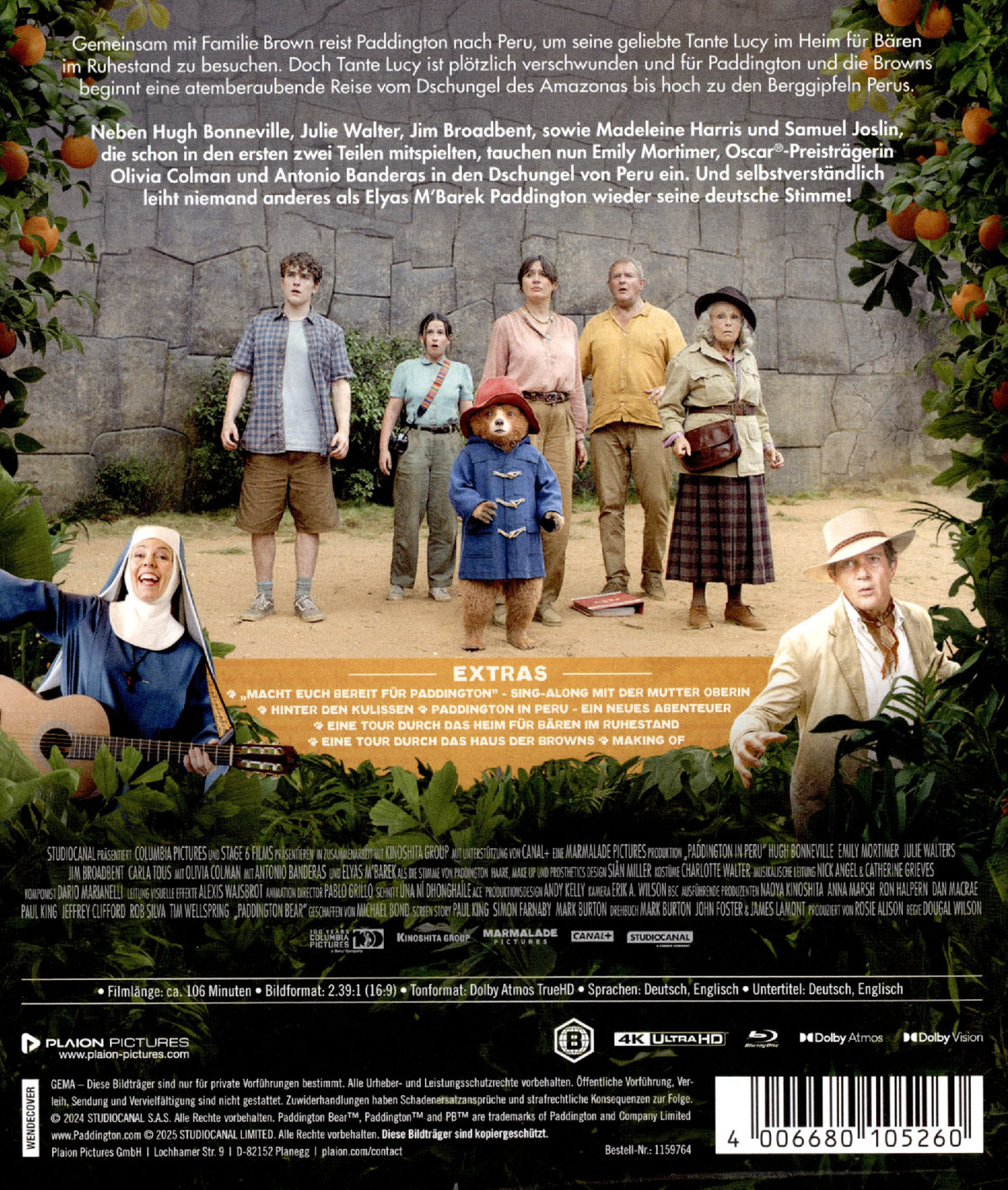 Paddington in Peru  (4K Ultra HD)  (Blu-ray 4K Ultra HD)