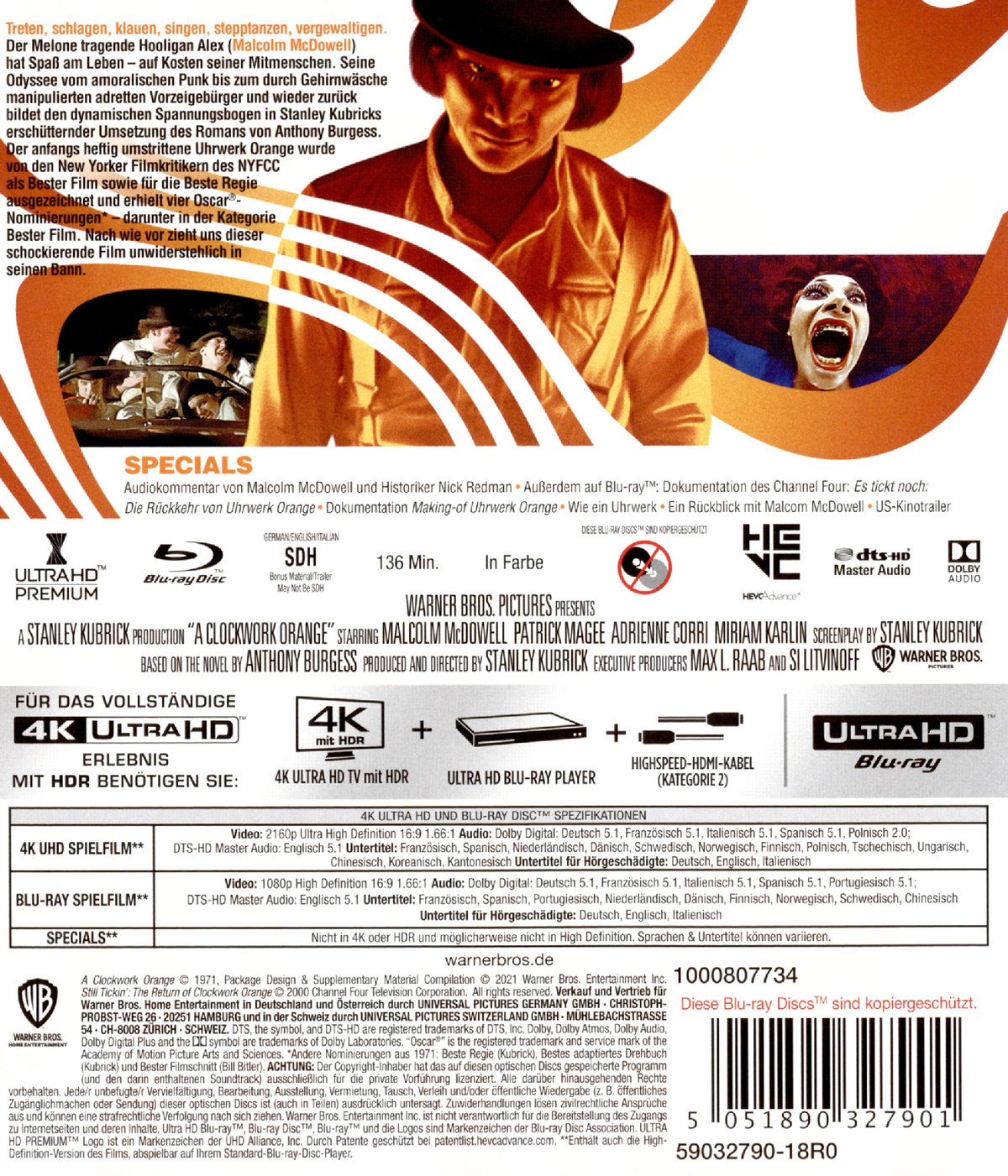 Uhrwerk Orange (4K Ultra HD) Uhrwerk Orange (4K Ultra HD)