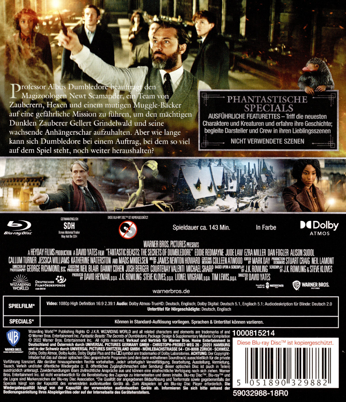 Phantastische Tierwesen: Dumbledores Geheimnisse (blu-ray)