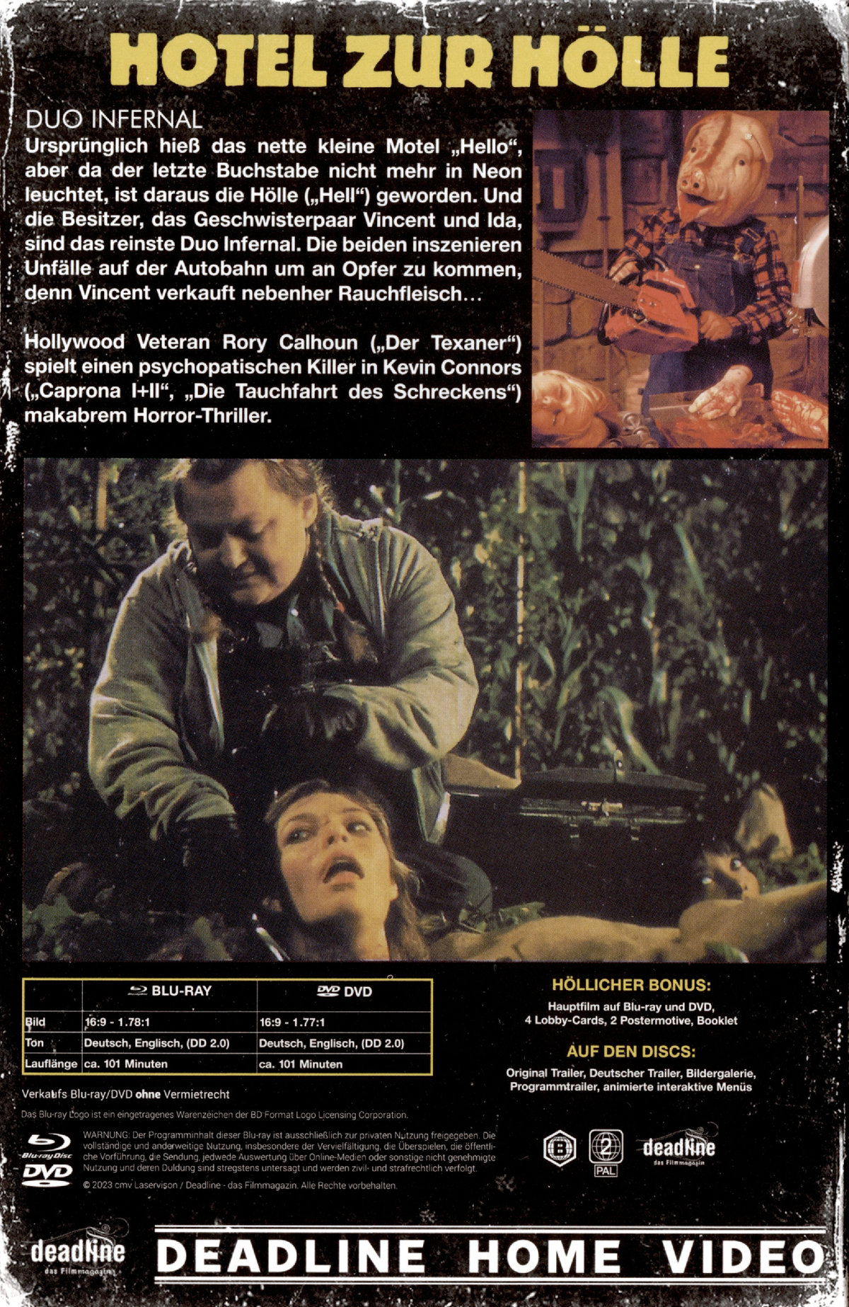 Hotel zur Hölle - Motel Hell  - Uncut VHS Design Edition (DVD+blu-ray)