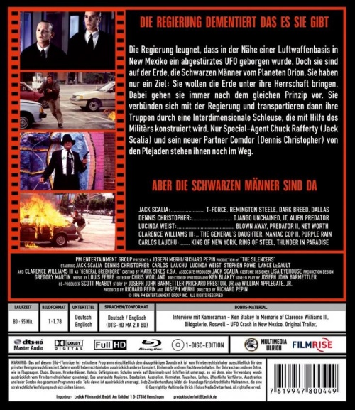 Dark Force - Silencers - Uncut Edition  (blu-ray) 