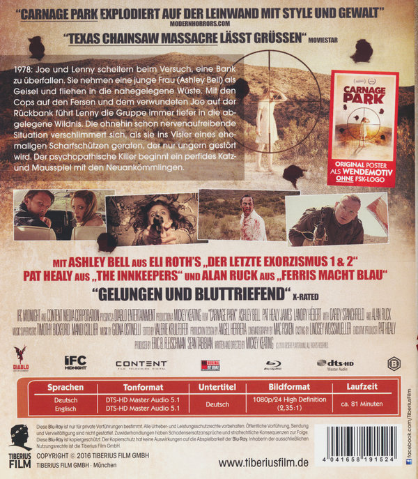 Carnage Park - Uncut Edition (blu-ray)