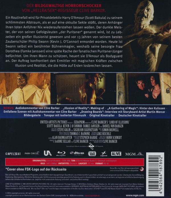 Lord of Illusions - Uncut Edition (blu-ray)