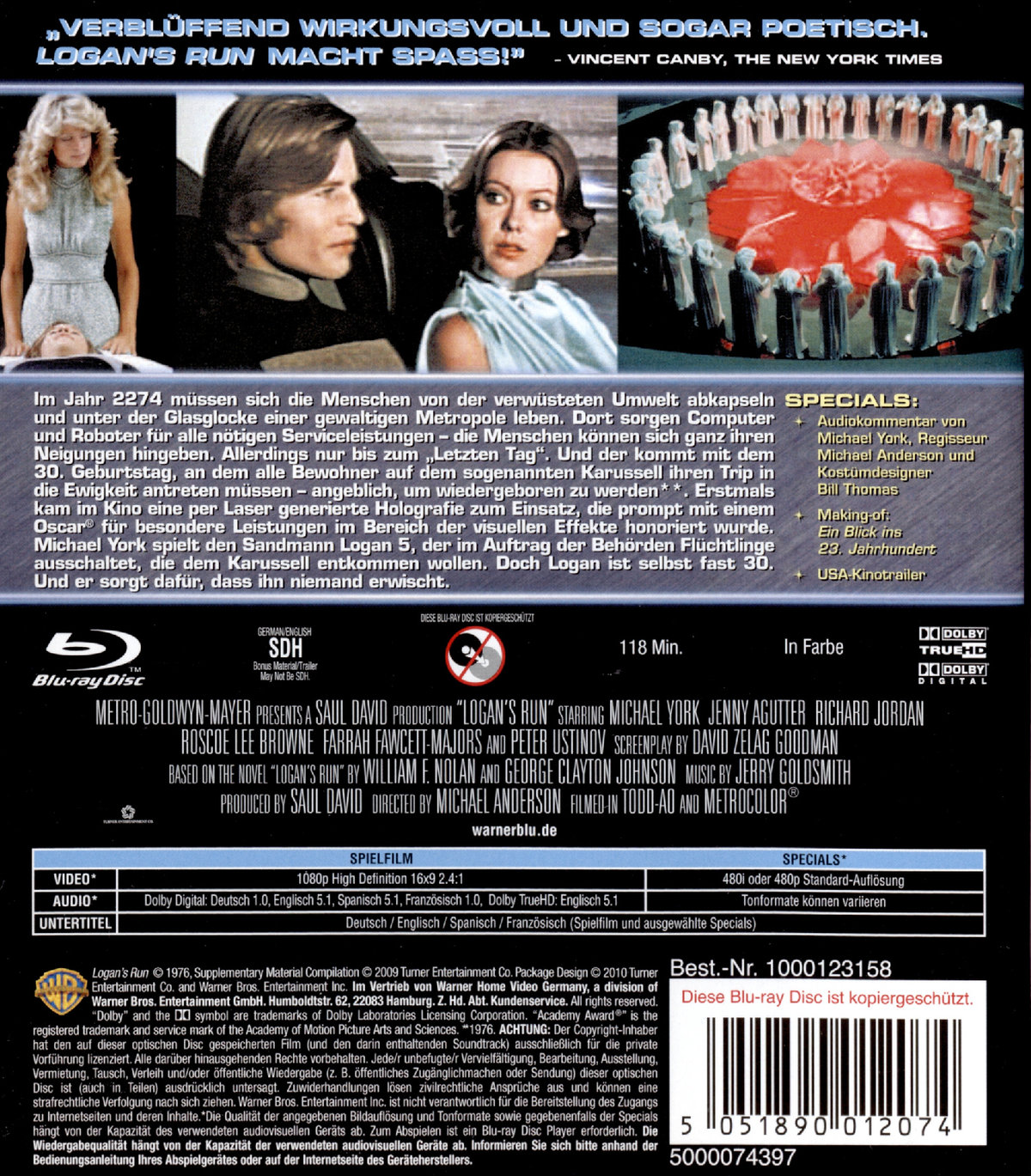 Logan's Run - Flucht ins 23. Jahrhundert (blu-ray)