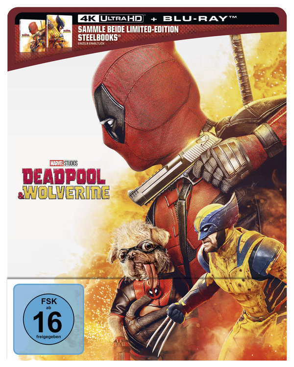 Deadpool - Deadpool & Wolverine - Limited Edition - Steelbook - Deadpool  (4K Ultra HD) (+ Blu-ray)