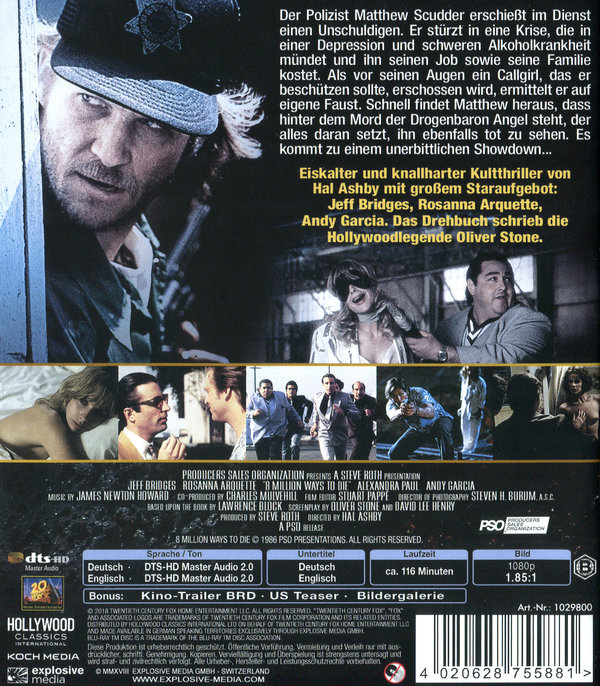 8 Millionen Wege zu Sterben (blu-ray)