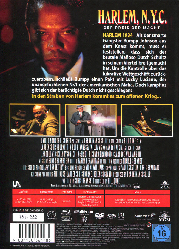 Harlem N.Y.C. - Der Preis der Macht - Uncut Mediabook Edition (DVD+blu-ray) (C)