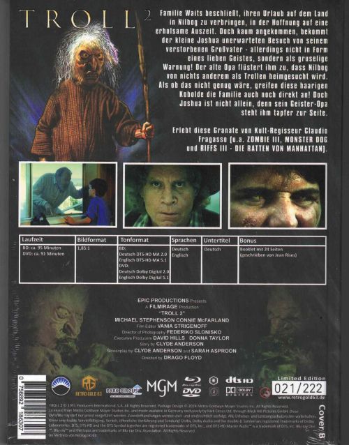 Troll 2 - Uncut Mediabook Edition  (DVD+blu-ray) (B)