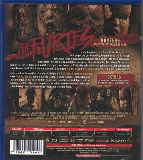 Furies, The - Uncut Edition  (DVD+blu-ray)