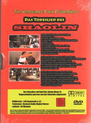 Todeslied des Shaolin, Das - Uncut Edition