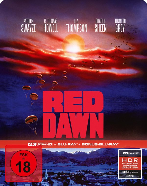 Red Dawn - Die rote Flut - Uncut Steelbook Edition  (4K Ultra HD+blu-ray)