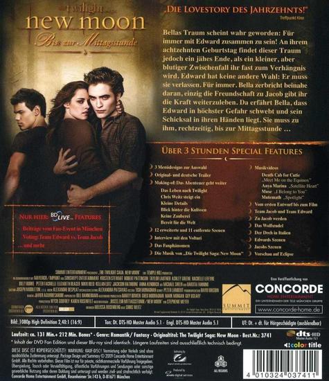 Twilight - New Moon - Biss zur Mittagsstunde (blu-ray)