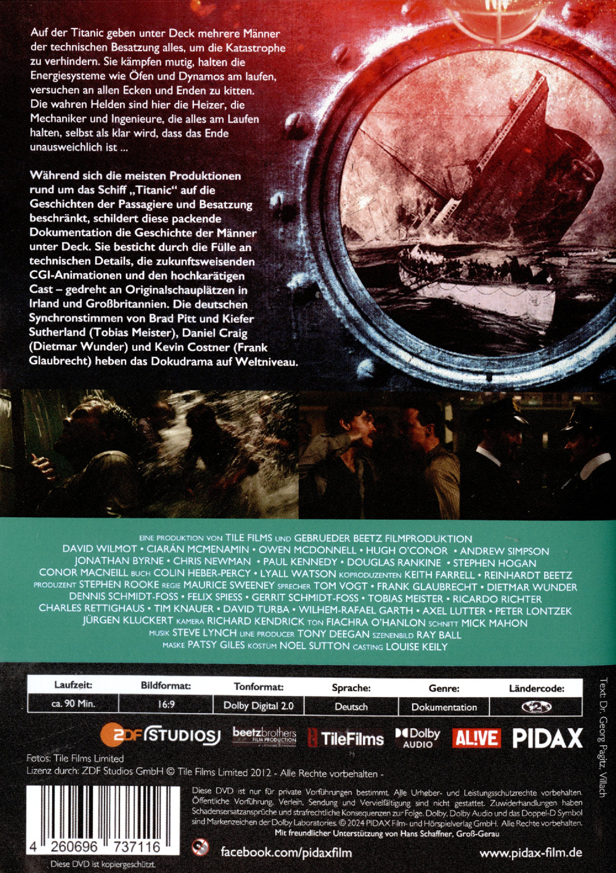 Die Helden der Titanic / Packende Dokumentation über die technische Besatzung der „Titanic“ (Pidax Doku-Highlights)  (DVD)