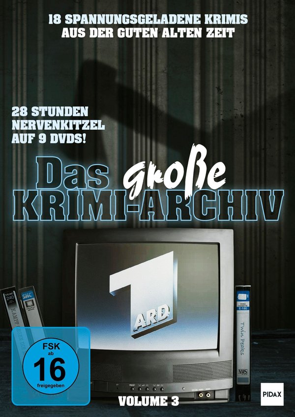 Das große Krimi-Archiv, Vol. 3 / 18 spannungsgeladene Kriminalfilme aus den 90er-Jahren mit zahlreichen beliebten Fernsehstars!  [9 DVDs]  (DVD)