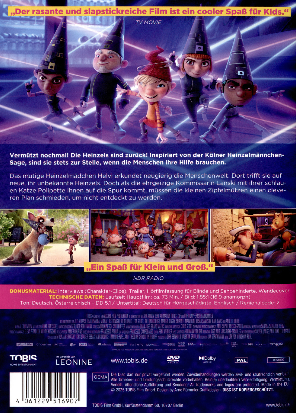 Die Heinzels - Neue Mützen, neue Mission  (DVD)