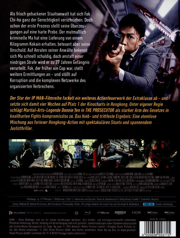 The Prosecutor - Uncut Mediabook Edition  (4K Ultra HD+blu-ray)