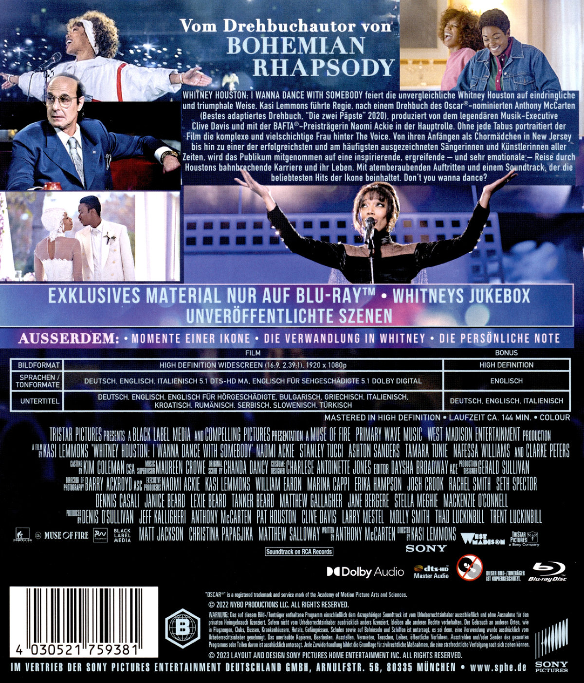 I wanna dance with Somebody (blu-ray)