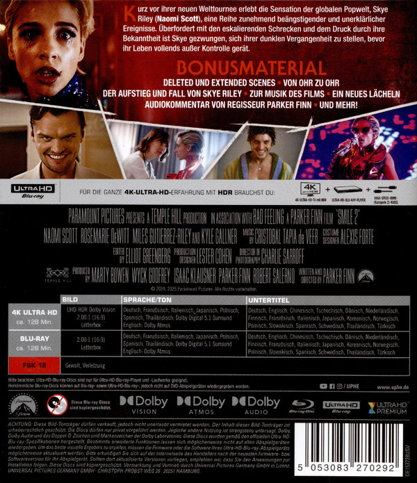 Smile 2 - Siehst du es auch?  (4K Ultra HD) (+ Blu-ray)