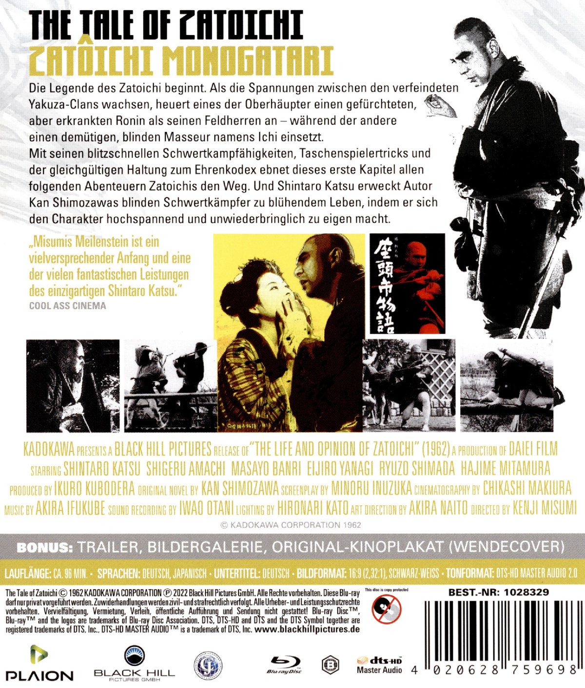 Tale of Zatoichi, The (blu-ray)