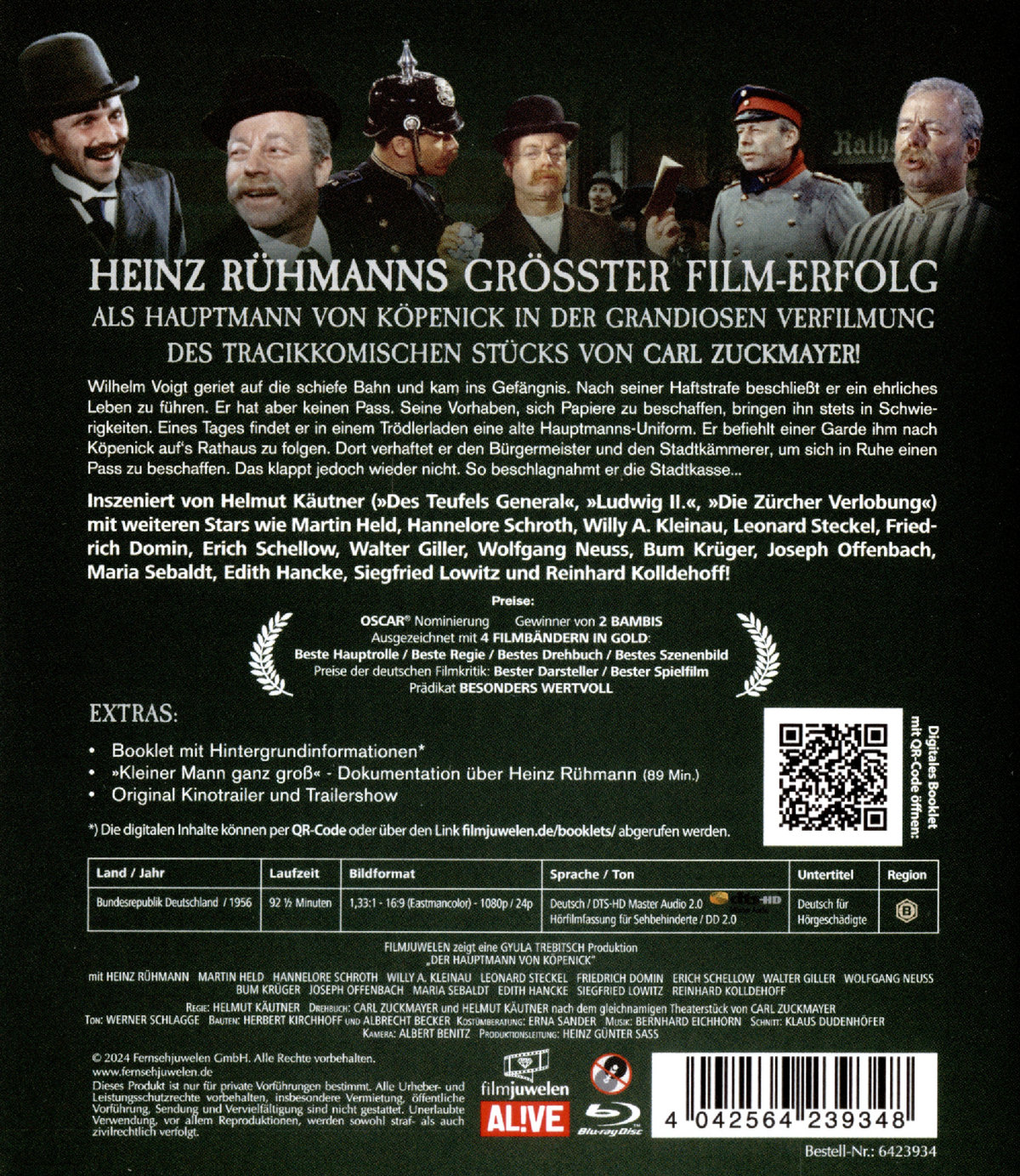 Der Hauptmann von Köpenick (Neuauflage)  (Blu-ray Disc)