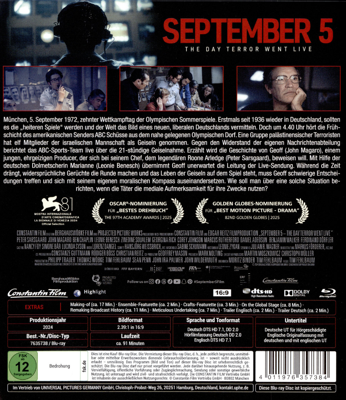 September 5 - The day Terror went live  (Blu-ray)