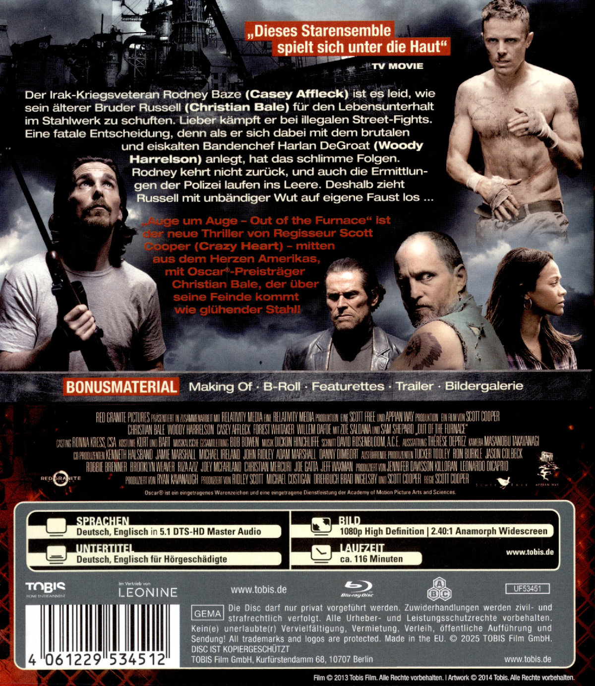 Auge um Auge - Out of the Furnace  (Blu-ray Disc)