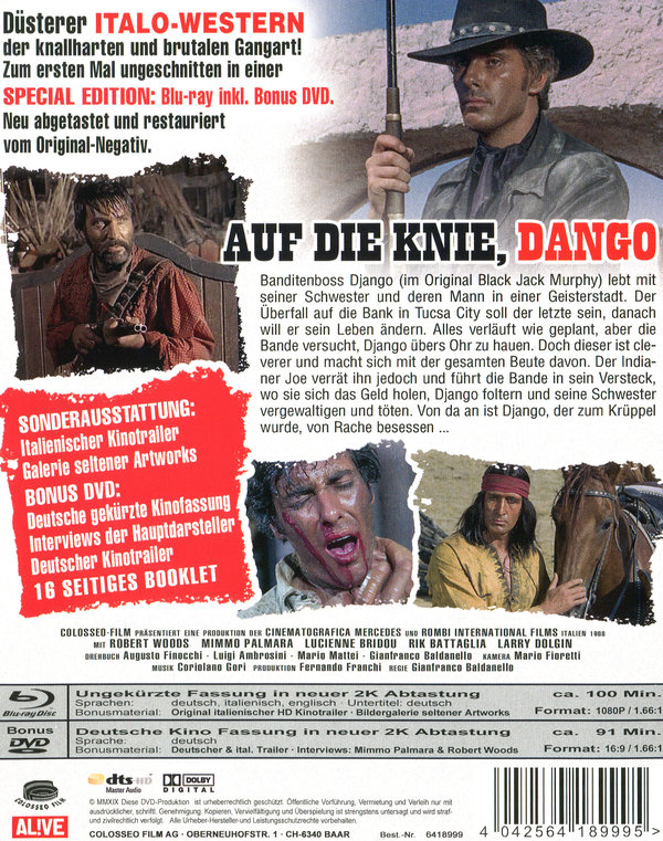 Auf die Knie Django (blu-ray)