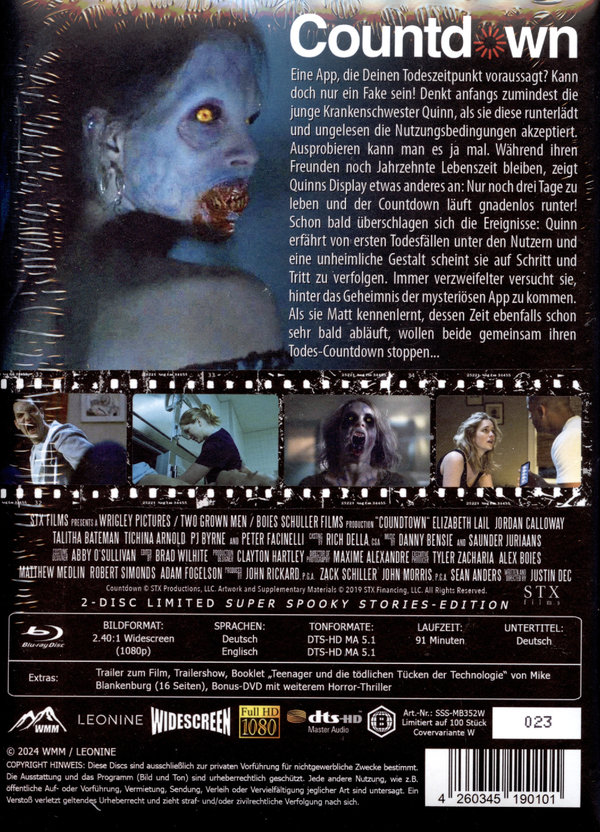 Countdown - Uncut Mediabook Edition  (blu-ray)
