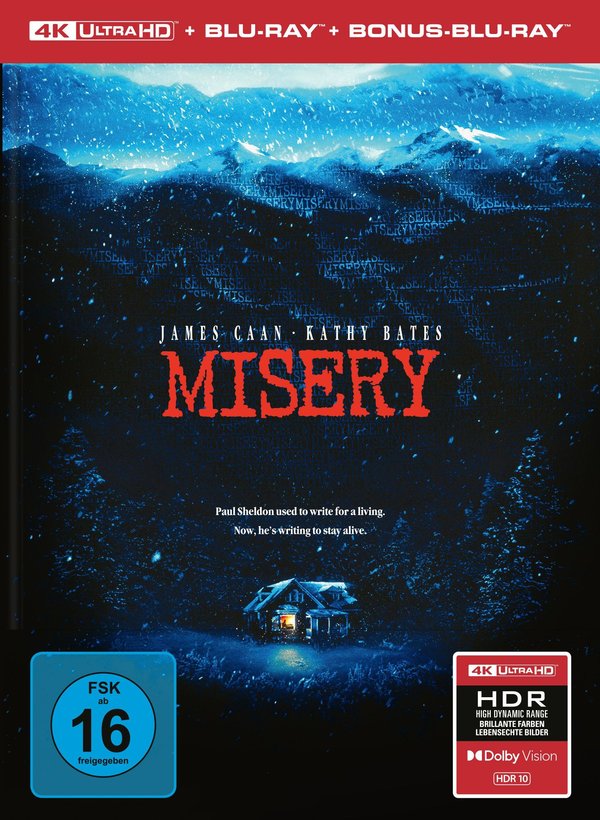 Misery - Uncut Mediabook Edition  (4K Ultra HD+blu-ray)