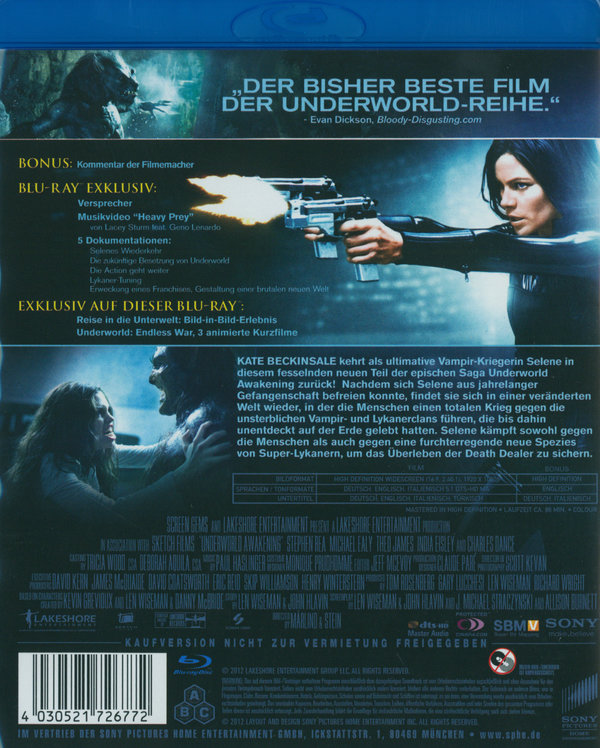 Underworld Awakening (blu-ray)