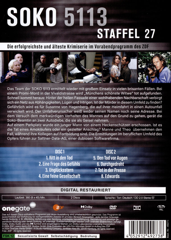 Soko 5113 - Staffel 27  [2 DVDs]  (DVD)