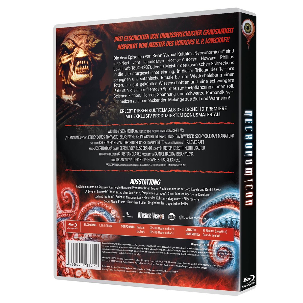 H.P. Lovecrafts Necronomicon - Uncut Edition (blu-ray)