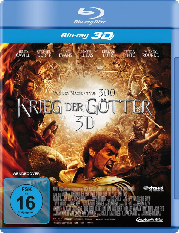 Krieg der Götter 3D (3D blu-ray)