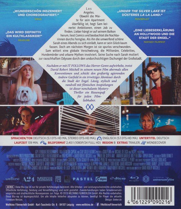 Under the Silver Lake (blu-ray)