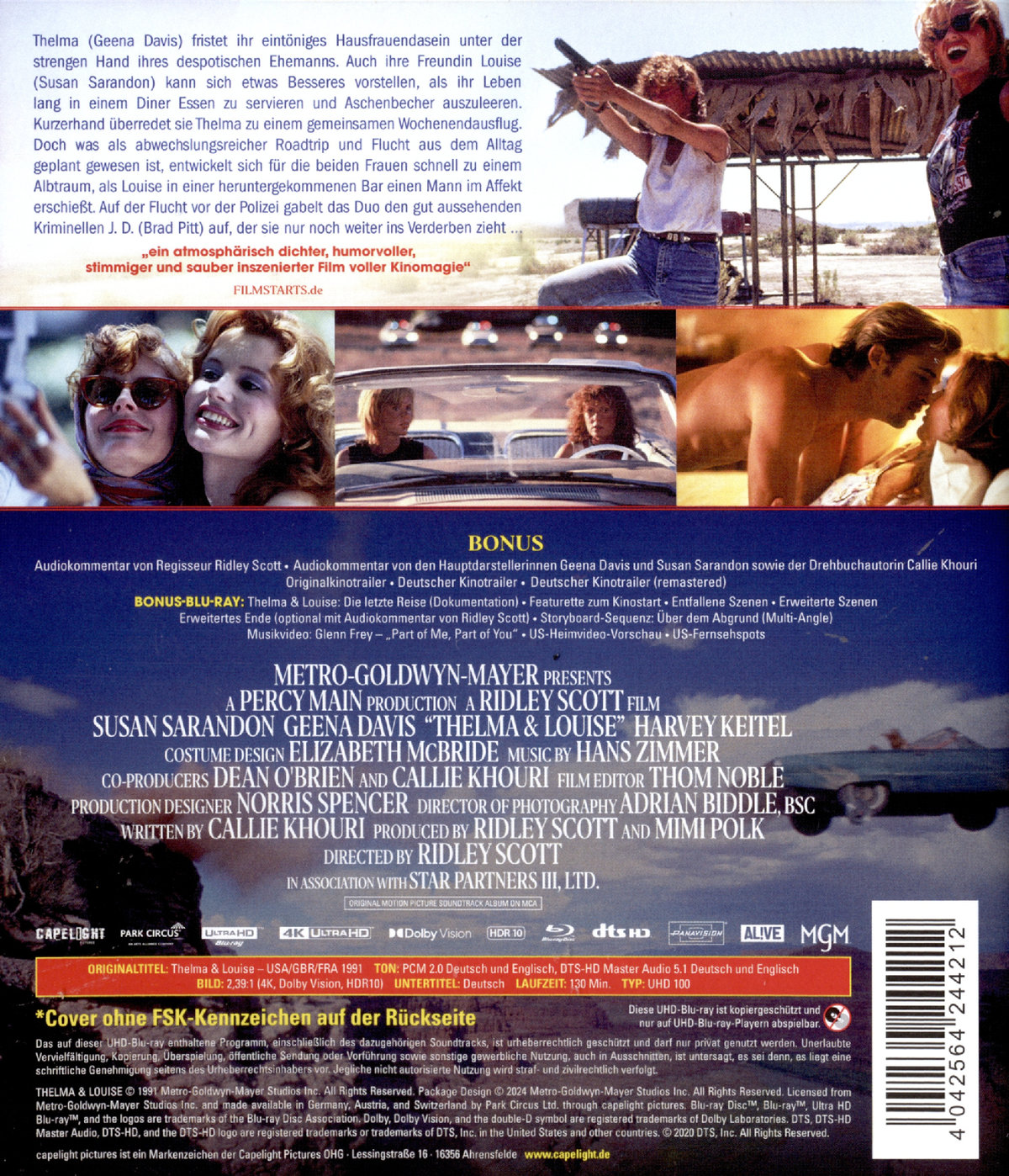 Thelma & Louise - 2-Disc Edition   (4K Ultra HD + Bonus-Blu-ray)