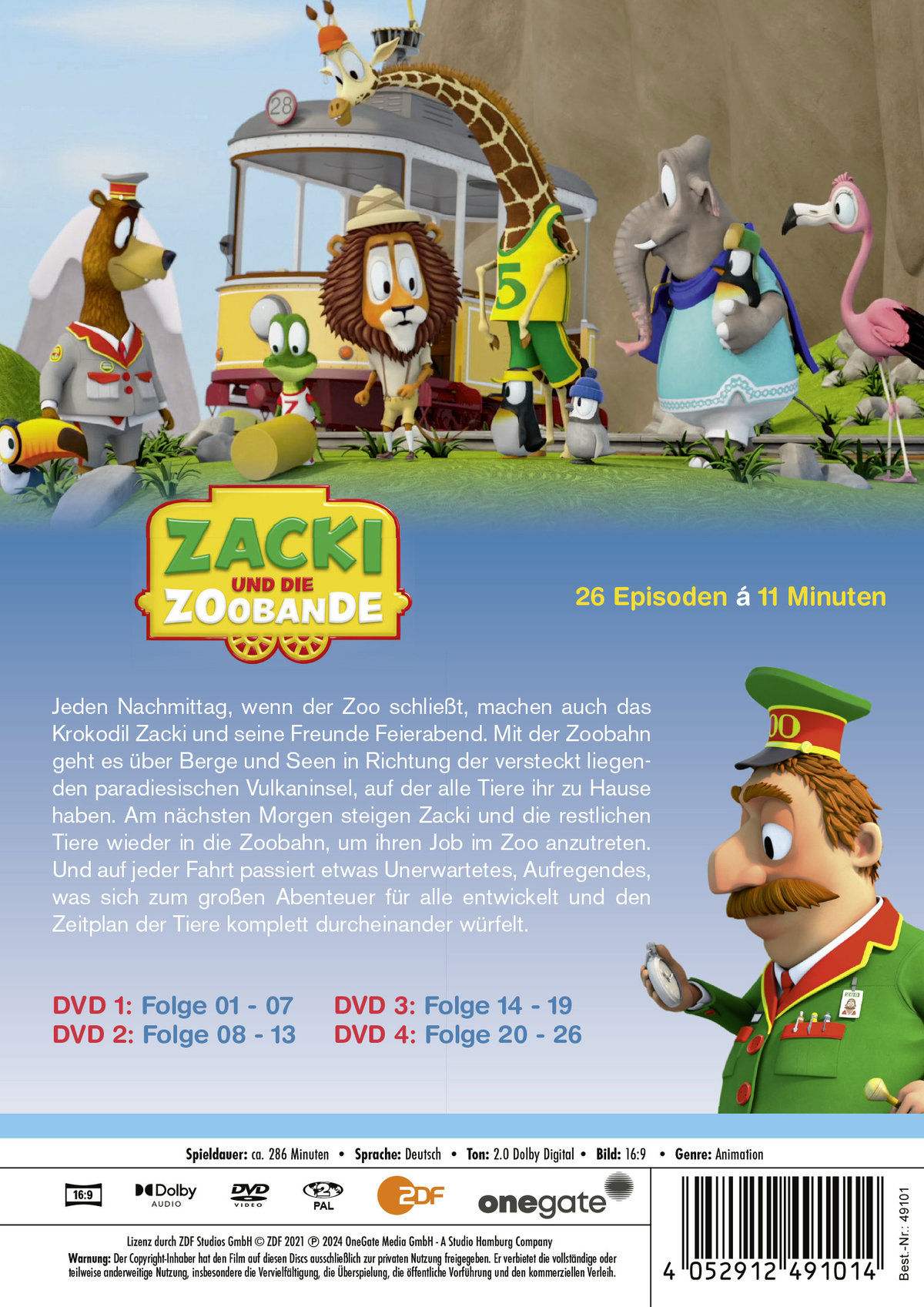 Zacki und die Zoobande - Die komplette erste Staffel  [4 DVDs]  (DVD)