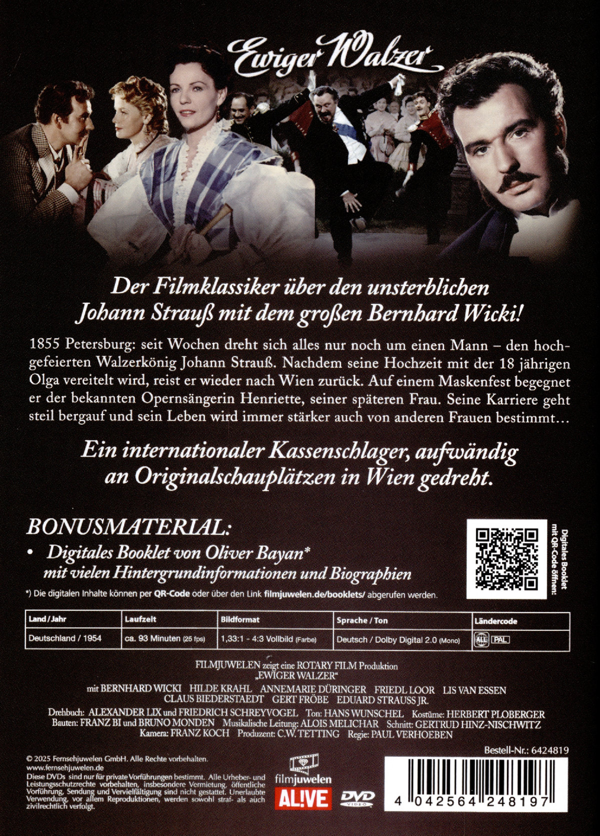 Ewiger Walzer - Die Strauß Dynastie (1954) (Neuauflage)  (DVD)