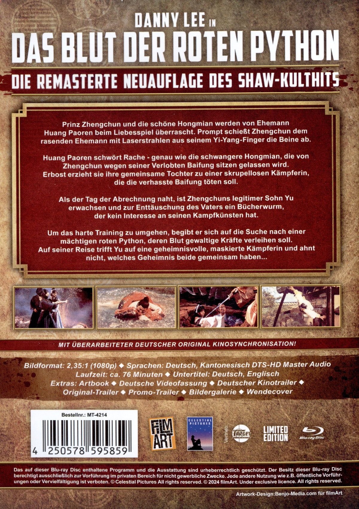 Blut der roten Python, Das - Shaw Brothers Collection  (blu-ray)