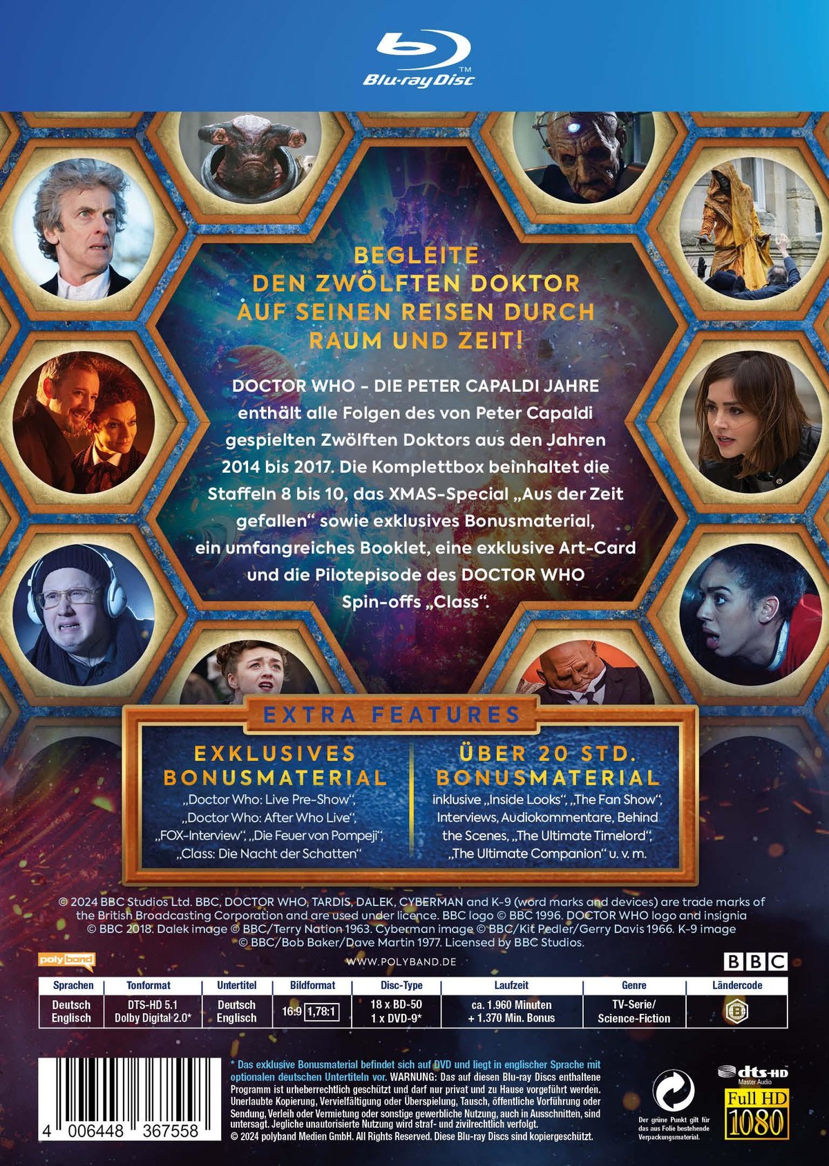 Doctor Who – Die Peter Capaldi Jahre: Der komplette 12. Doktor inkl. Postkarte LTD.  [19 BRs]  (Blu-ray Disc)